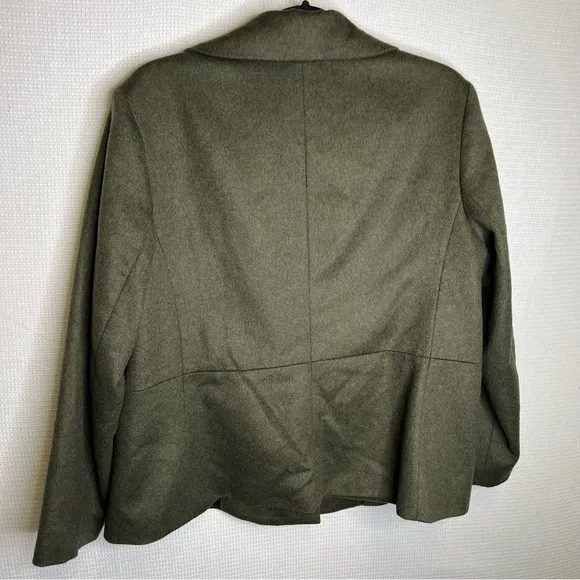 Talbots | Green Woman’s Blazer Coat 14 Wool Blend