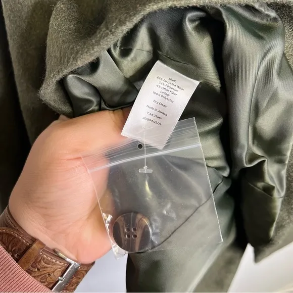 Talbots | Green Woman’s Blazer Coat 14 Wool Blend