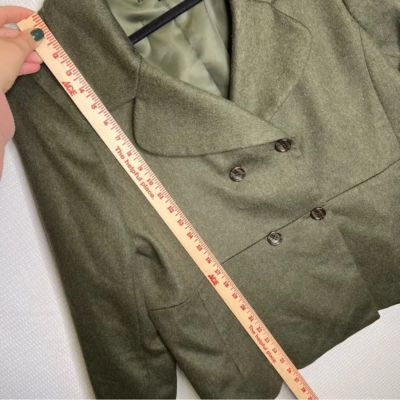 Talbots | Green Woman’s Blazer Coat 14 Wool Blend