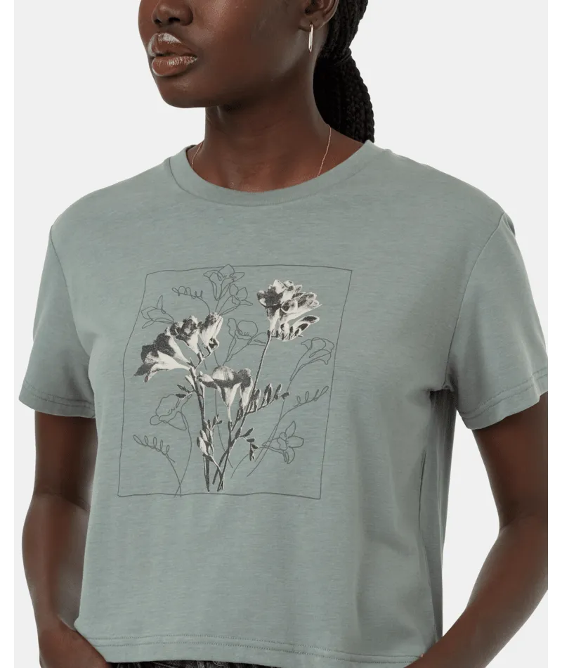 Tentree Womens Floral Crop T-Shirt