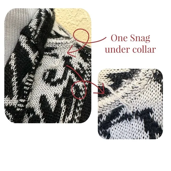 Tey-Art Cardigan Sweater Size Large Alpaca Wool 50%