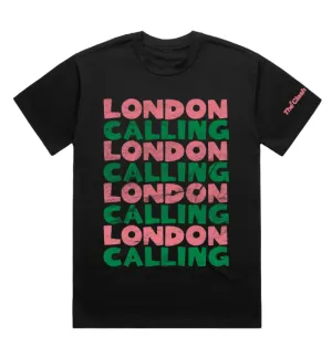 The Clash | London Calling Repeat Logo Black Tee