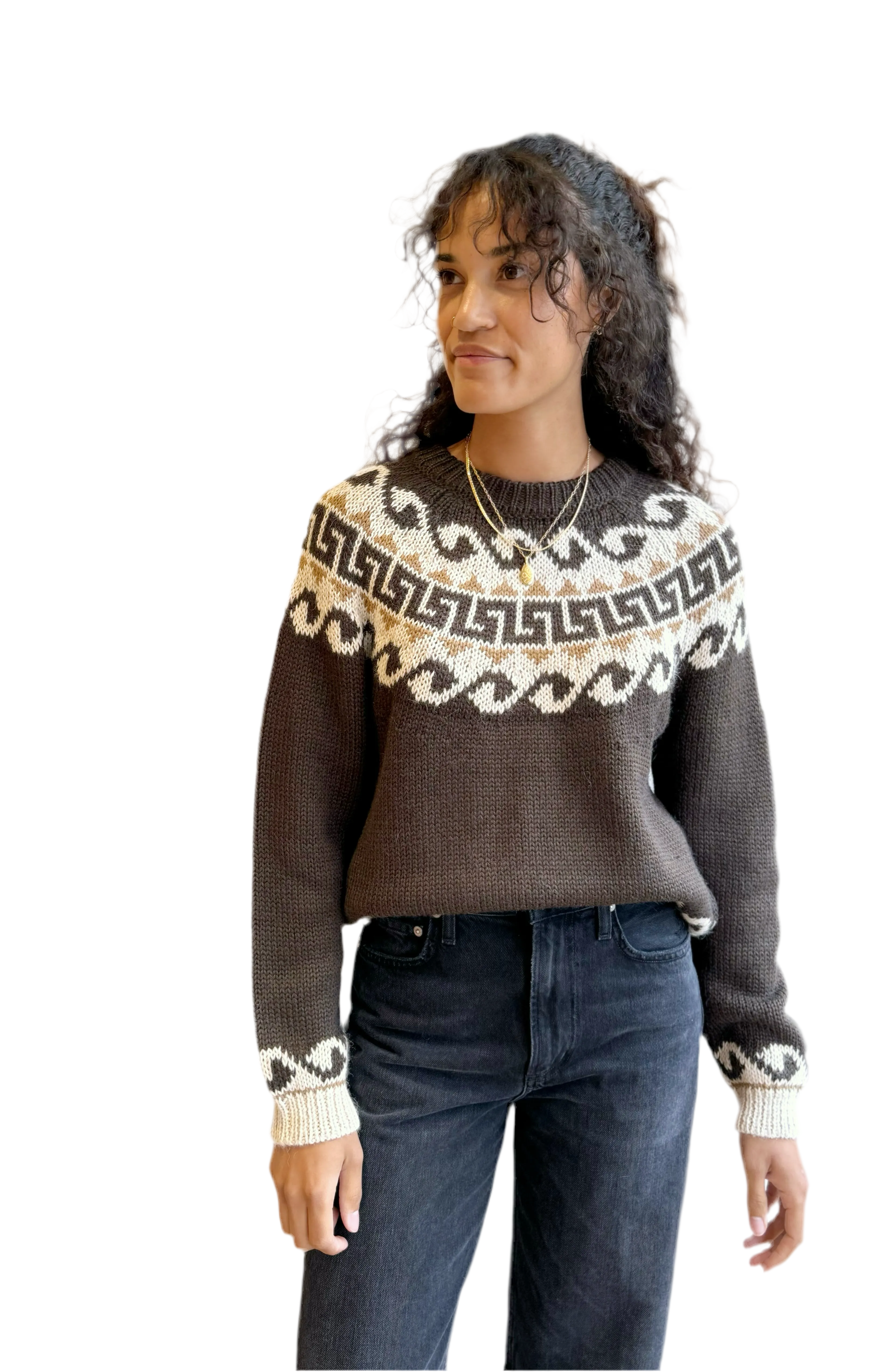 The Greek Key pullover sweater