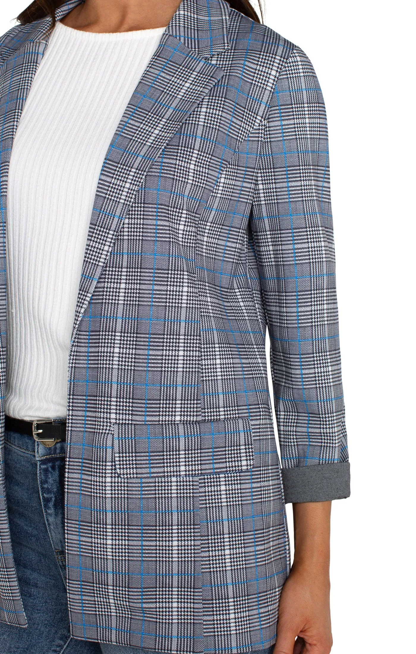 The Renee Plaid Boyfriend Blazer