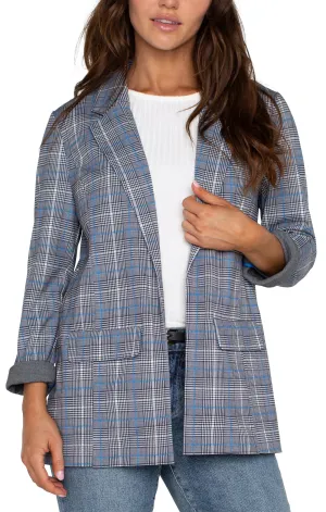 The Renee Plaid Boyfriend Blazer