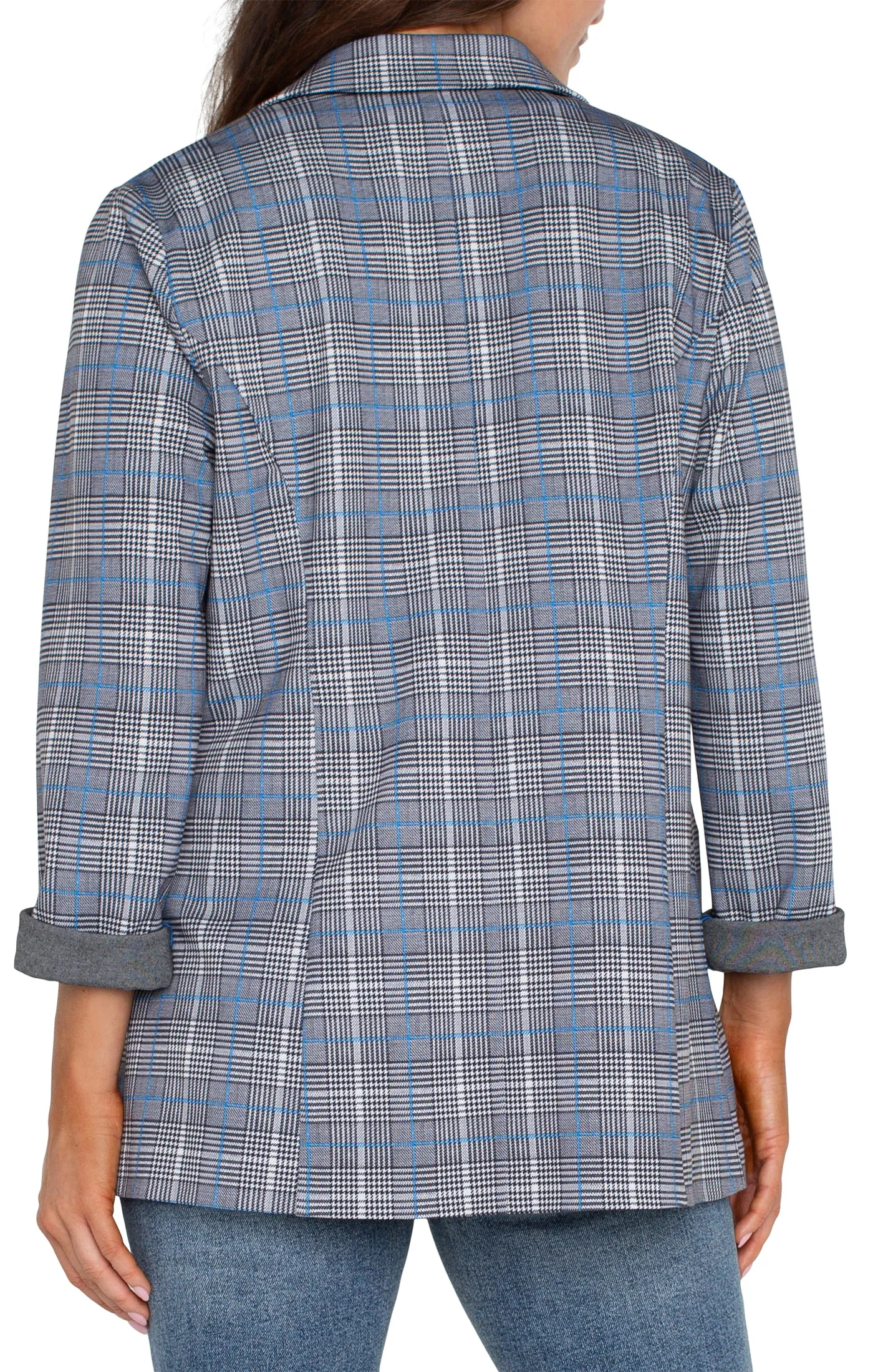 The Renee Plaid Boyfriend Blazer