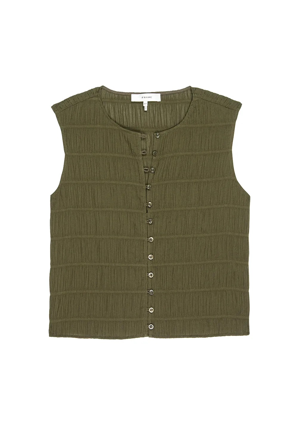 The Smocked Tank in Juniper