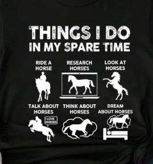 THINGS I DO LADIES T SHIRT