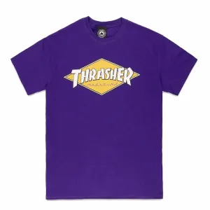 Thrasher Diamond Logo T-Shirt Purple