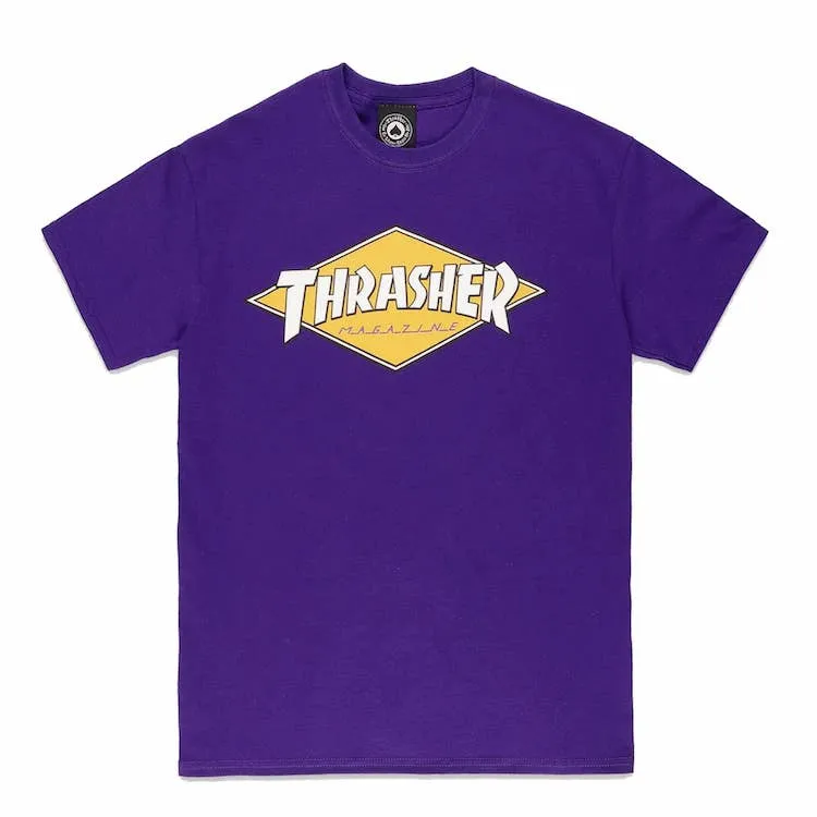 Thrasher Diamond Logo T-Shirt Purple