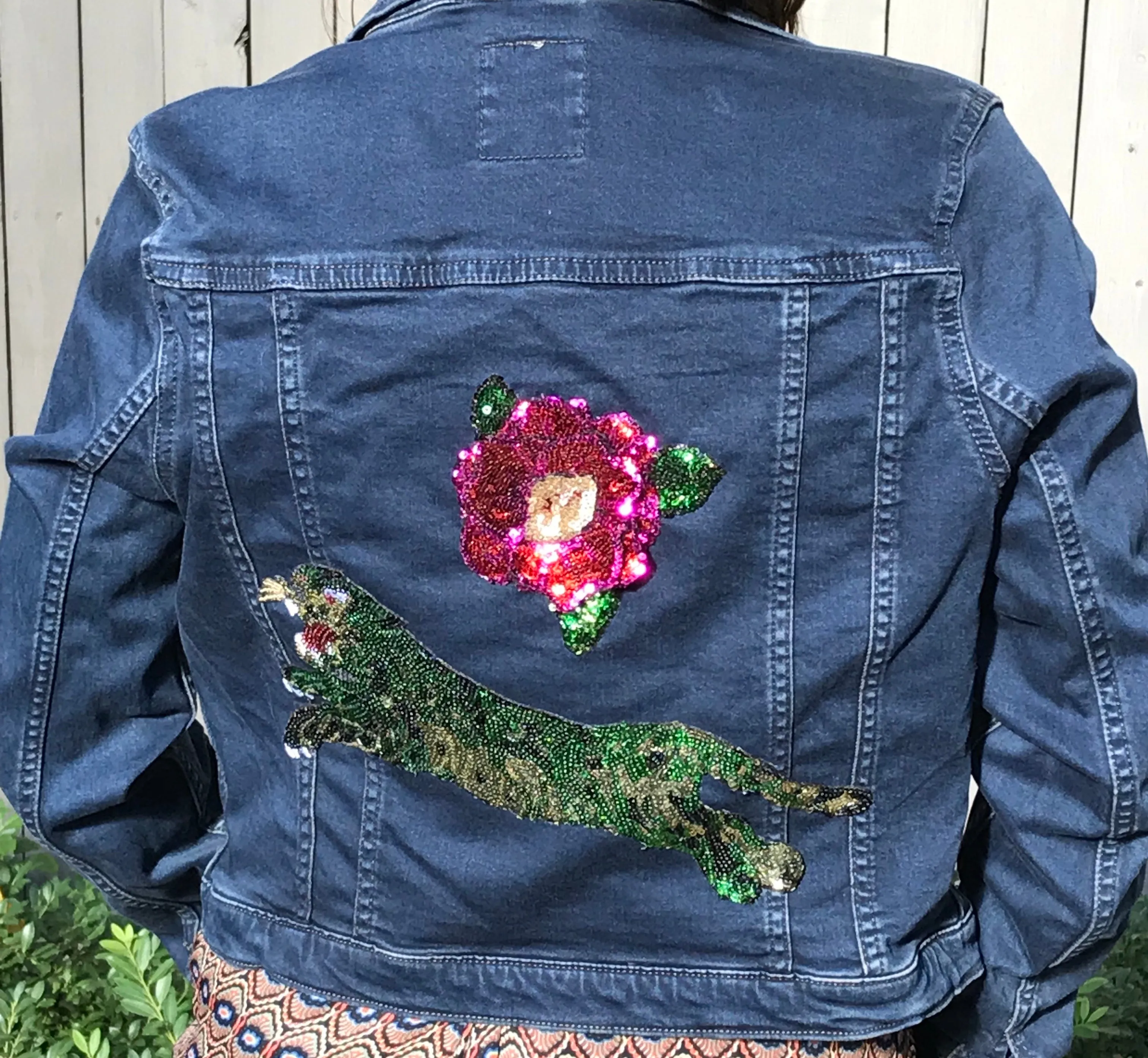 Tiger & Rose Sequin Jean Jacket