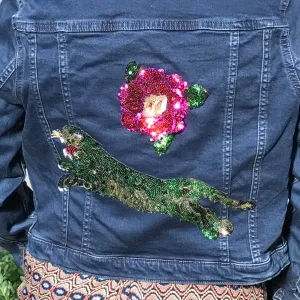 Tiger & Rose Sequin Jean Jacket