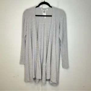 Tommy Bahama Island Soft Open Front Cardigan In Gray