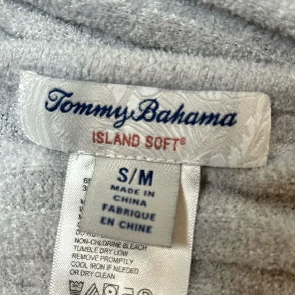 Tommy Bahama Island Soft Open Front Cardigan In Gray