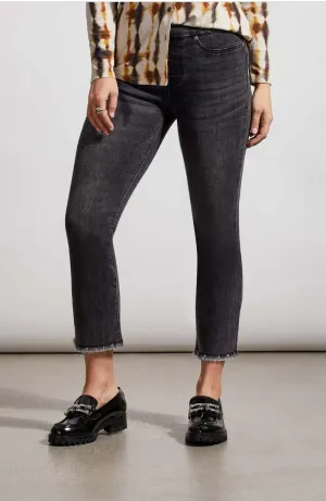 Tribal Audrey Black Straight Crop Pant