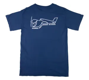 TRUE AMES GREENOUGH AIRPLANE LOGO T SHIRT