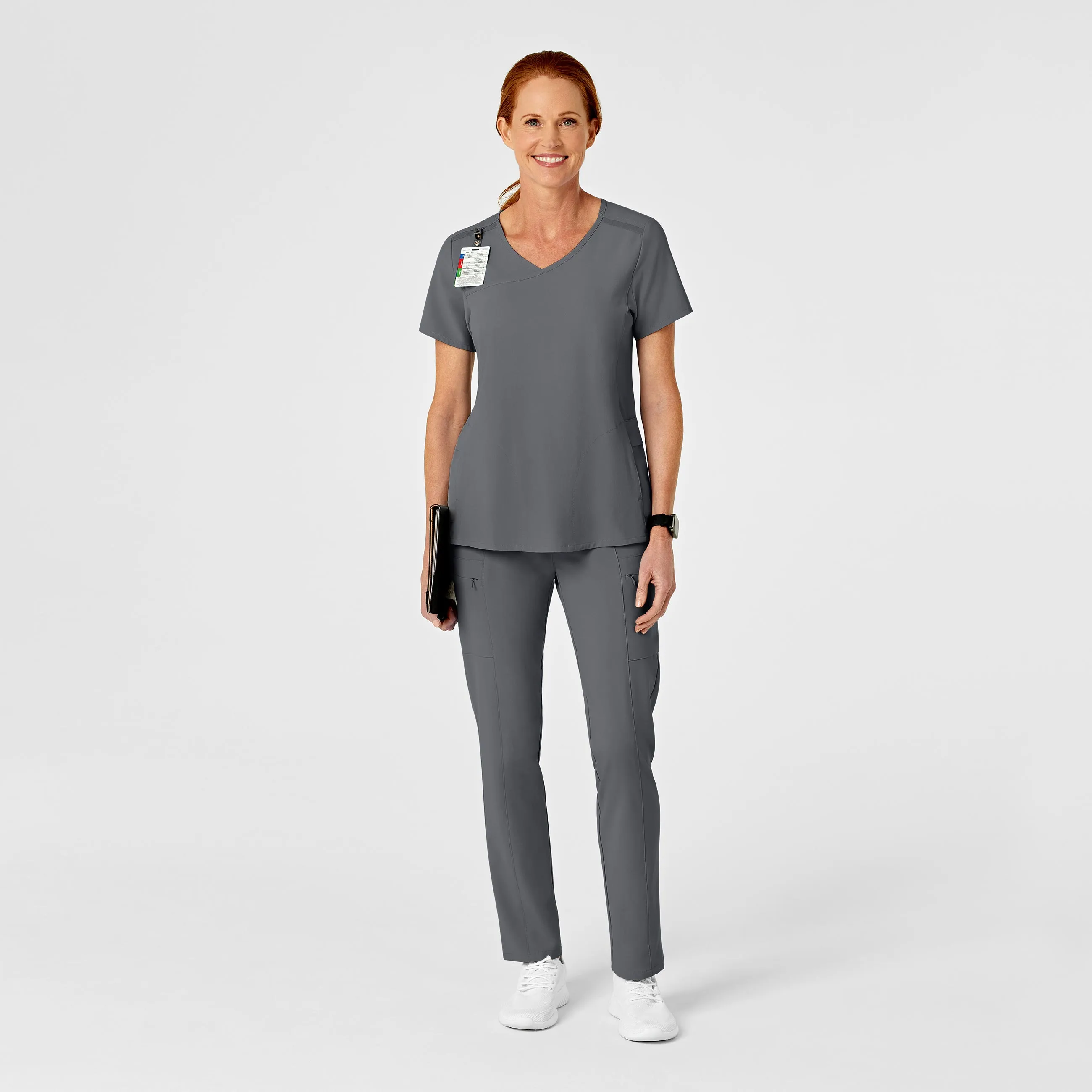 UMSL RENEW Women's High Waist Slim Leg Scrub Pant
