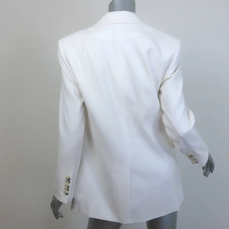 Veronica Beard Bexley Dickey Jacket Off White Size 6 Double Breasted Blazer NEW