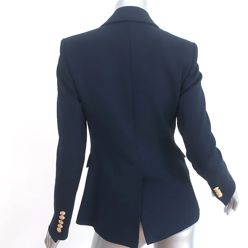 Veronica Beard Miller Dickey Jacket Navy Size 00 Double Breasted Blazer