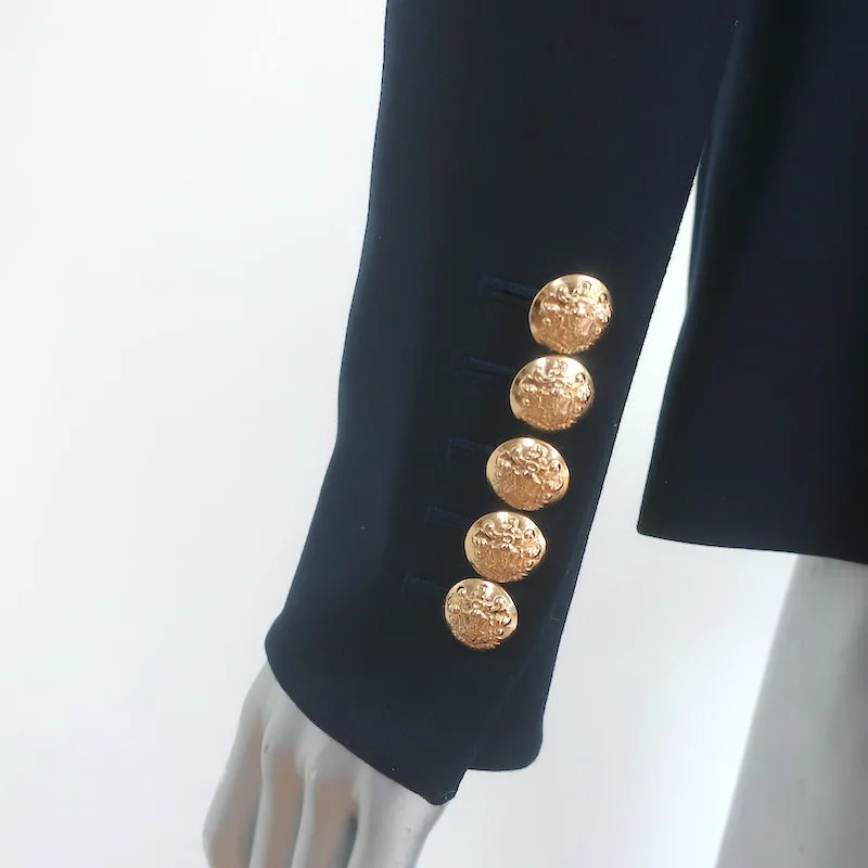 Veronica Beard Miller Dickey Jacket Navy Size 00 Double Breasted Blazer