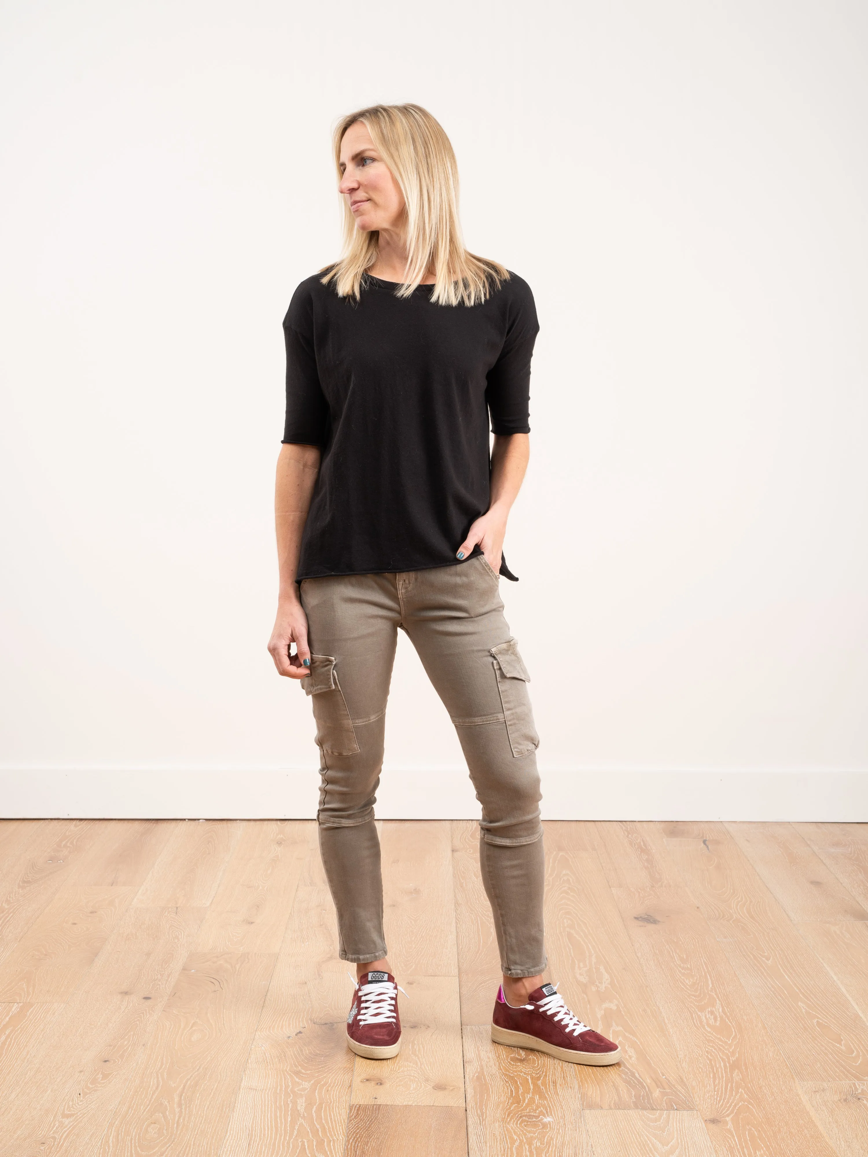 vincent skinny leg cargo pant - pigment