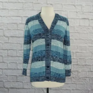 Vintage 70s Striped Cardigan Sweater