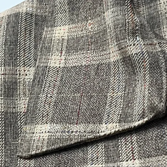 Vintage 80’s Plaid Zip Up Blazer