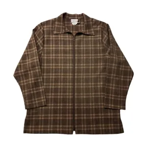 Vintage 80’s Plaid Zip Up Blazer