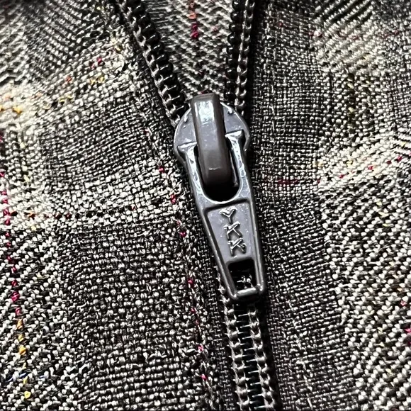 Vintage 80’s Plaid Zip Up Blazer