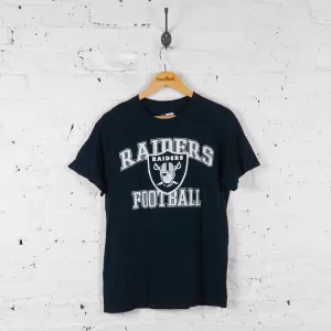 Vintage Oakland Raiders Football NFL T-shirt - Black - M