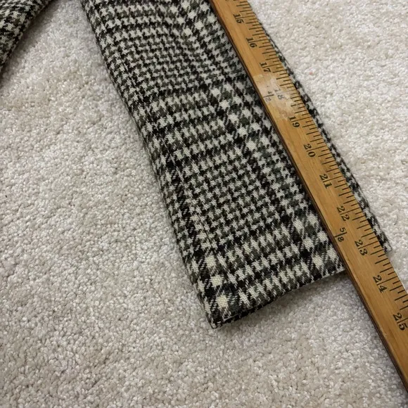 Vintage Wool Houndstooth Blazer English Countryside Academia Old Money Womens 16