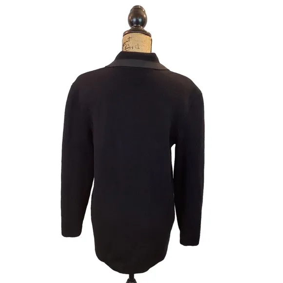 VTG Carlisle Sport Wool Double Breasted Blazer Black.