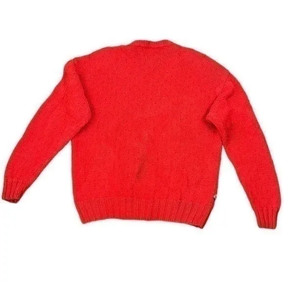 Westbound Women’s Vintage Cotton blend Red Cardigan Size Large