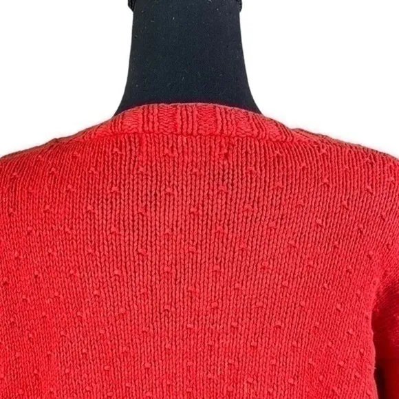 Westbound Women’s Vintage Cotton blend Red Cardigan Size Large