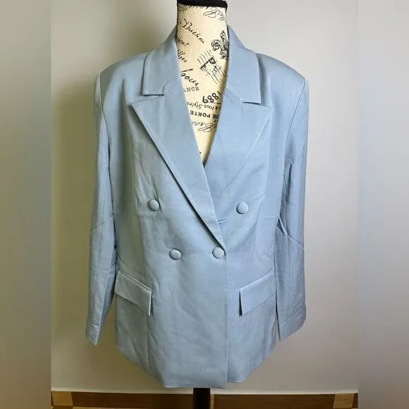 WEWOREWHAT Double Breasted Blazer NWT Size S