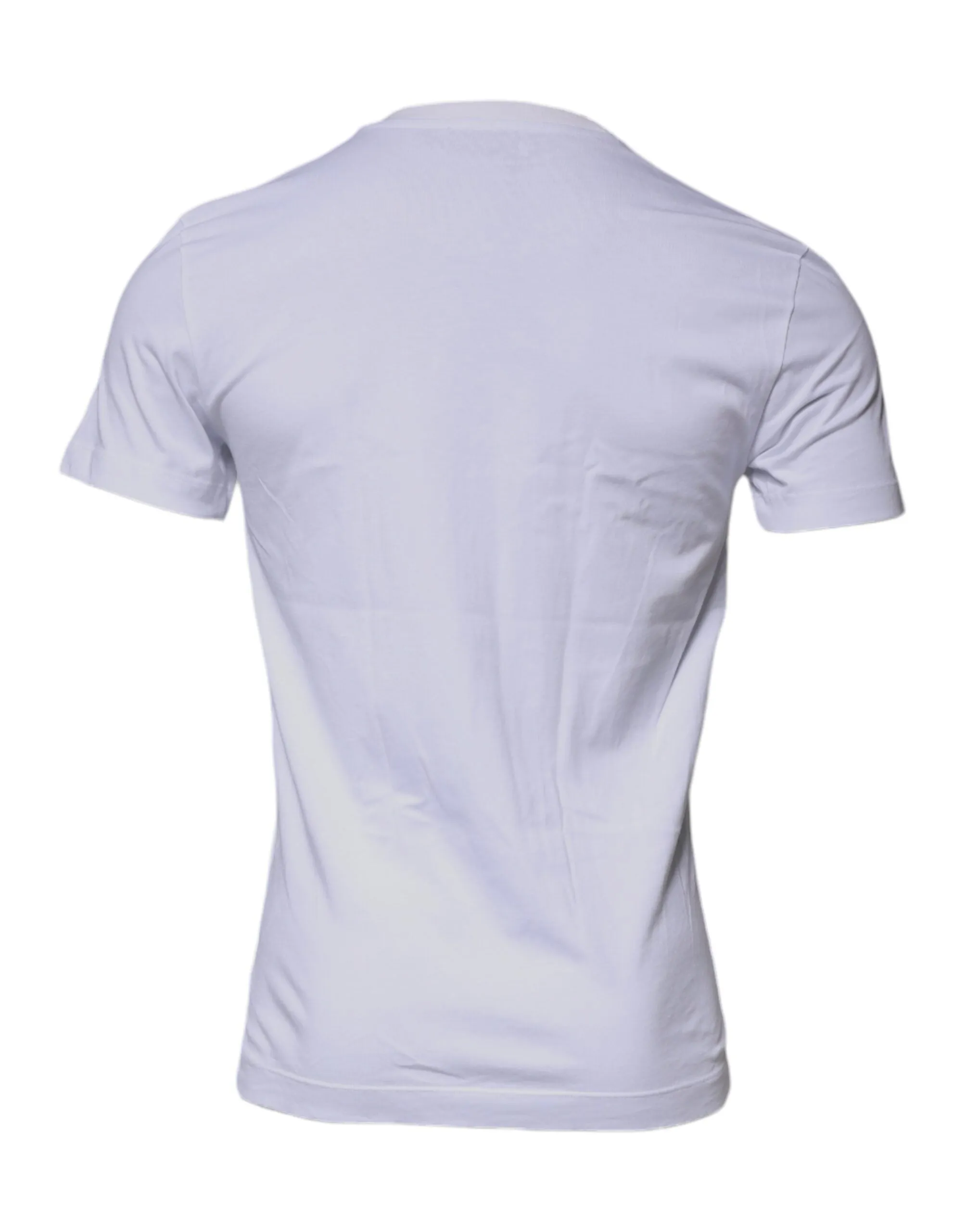White DG Logo Cotton Crew Neck T-shirt