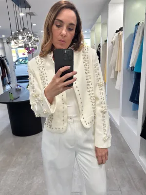White diamond blazer