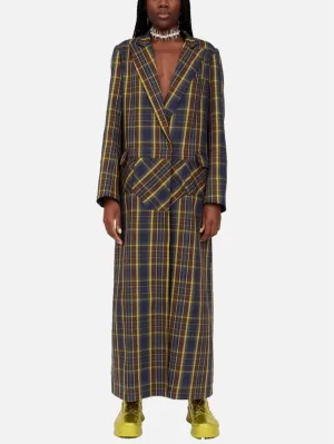 Wolverine Coat - Navy Lime Plaid