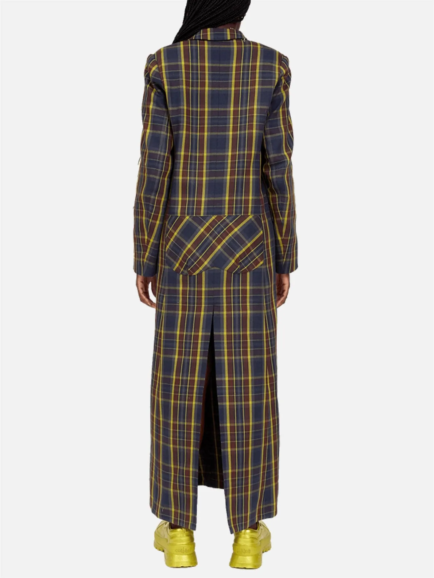 Wolverine Coat - Navy Lime Plaid