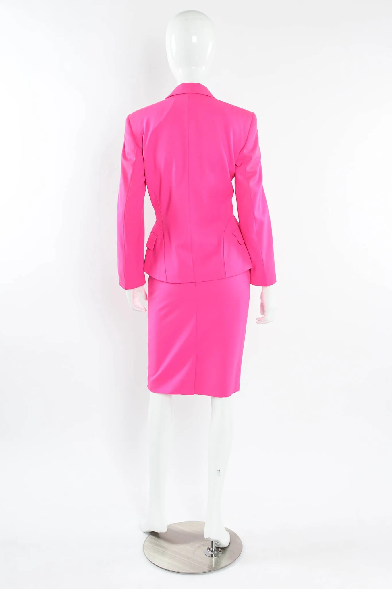 Wool Blazer & Skirt Set