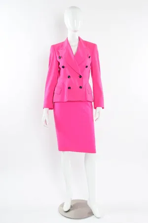 Wool Blazer & Skirt Set