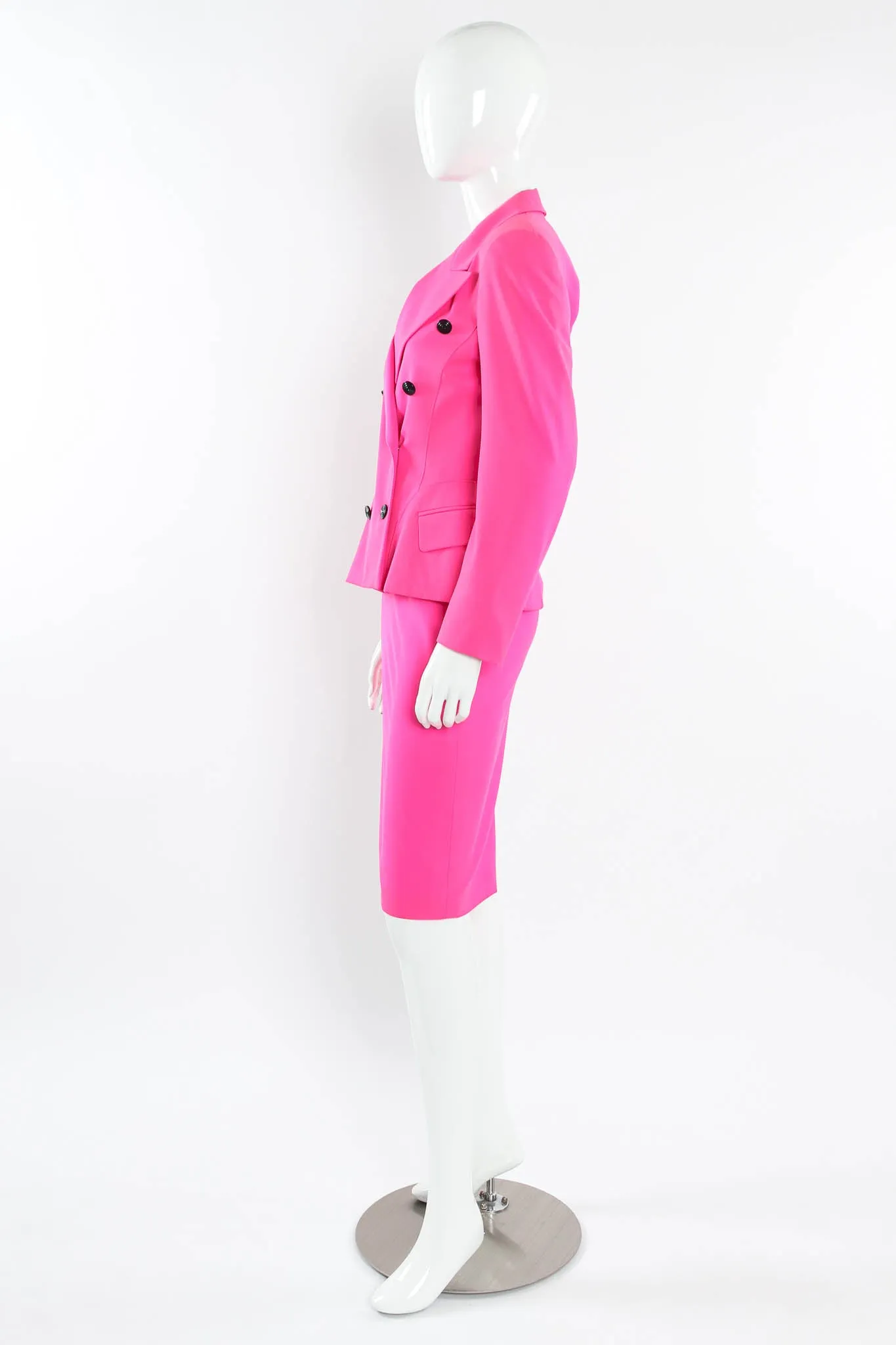 Wool Blazer & Skirt Set