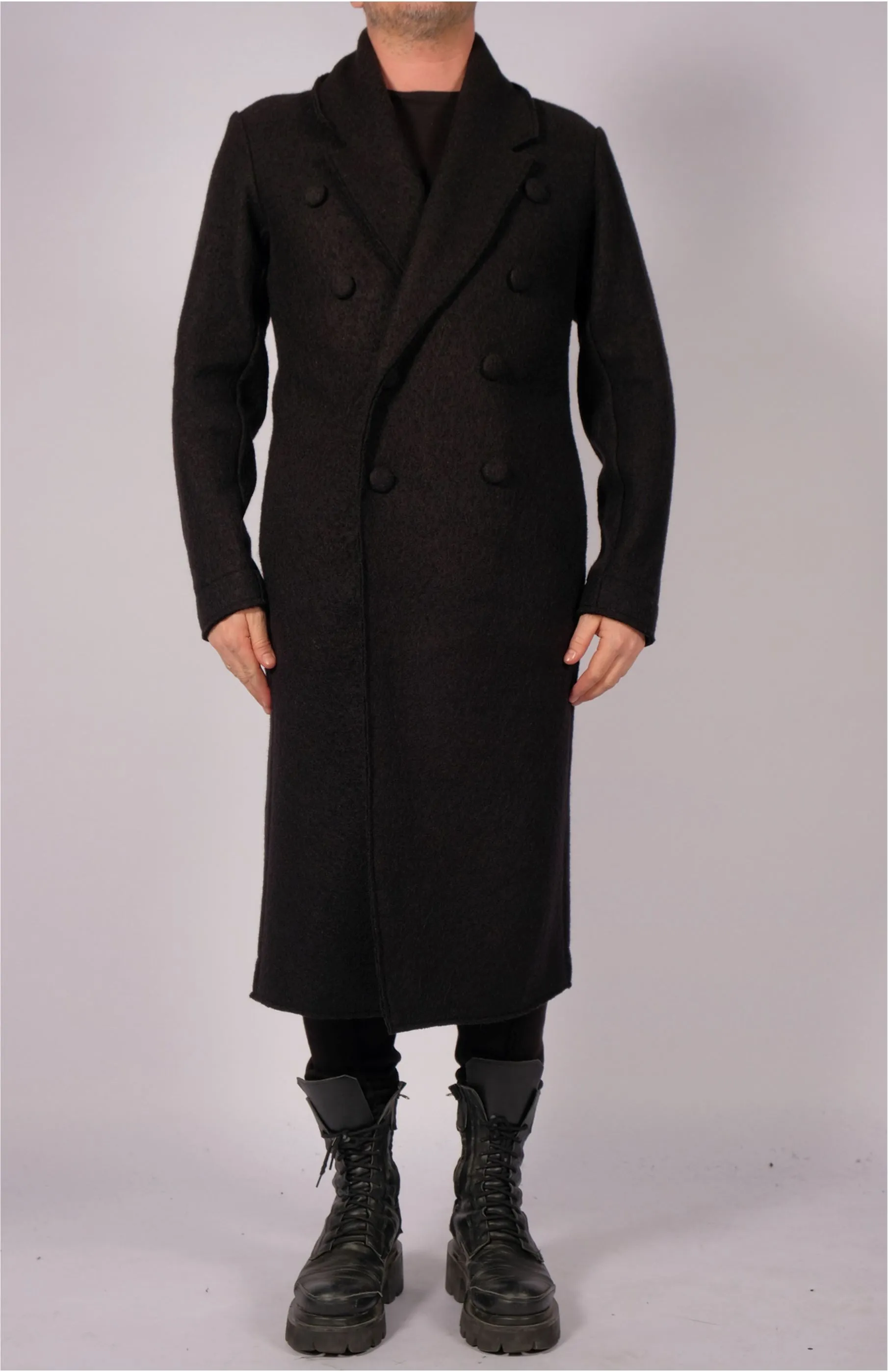 Wool Midi Double Breasted Coat