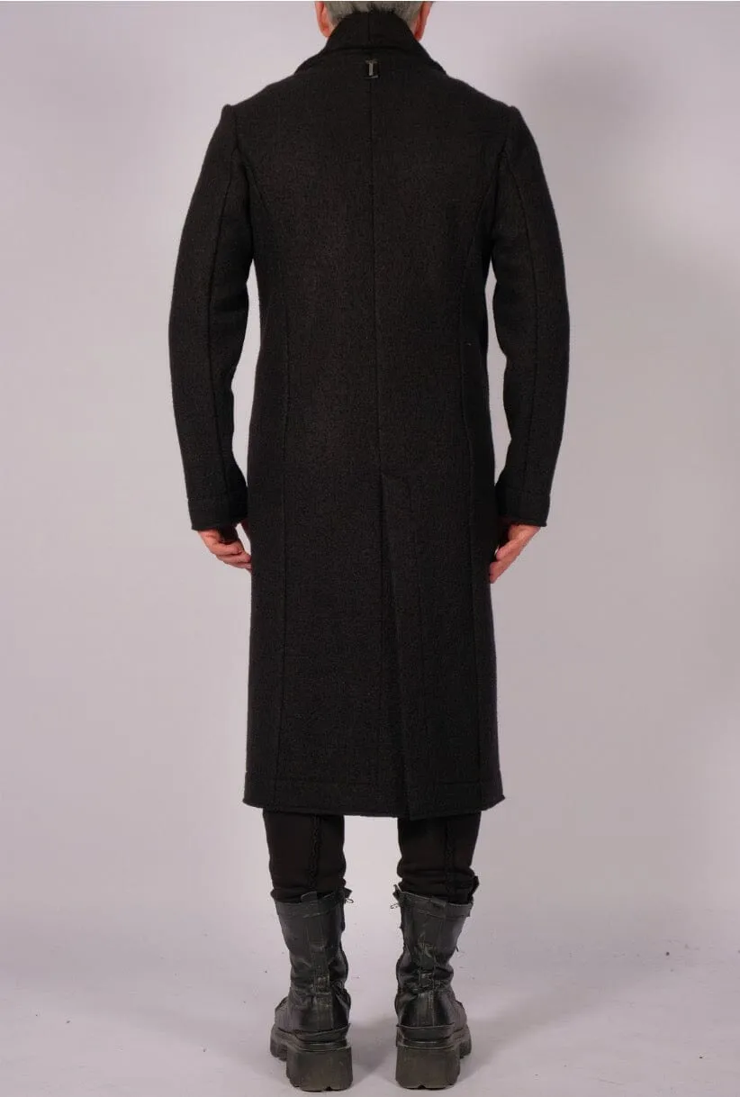 Wool Midi Double Breasted Coat