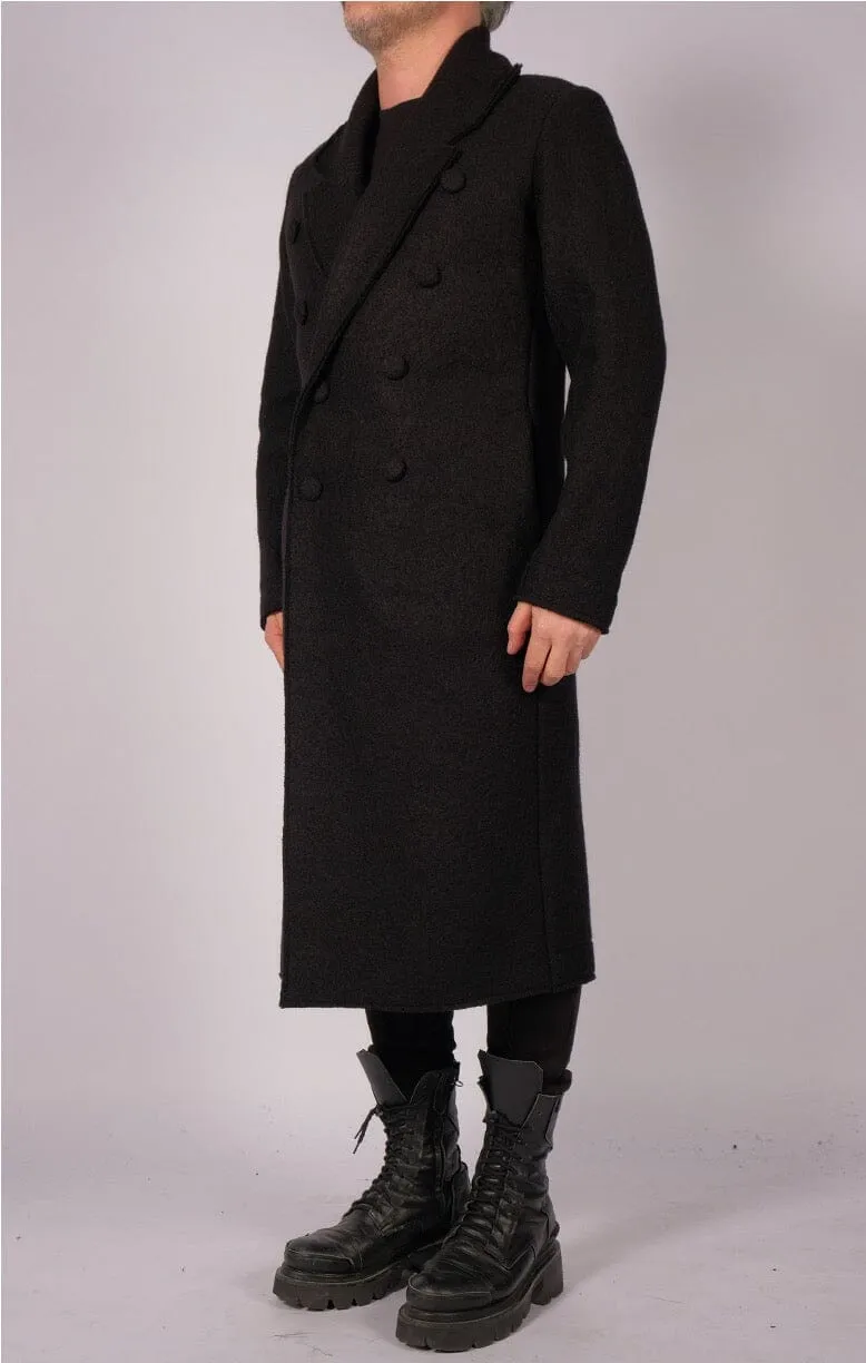 Wool Midi Double Breasted Coat