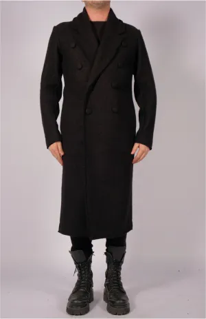 Wool Midi Double Breasted Coat