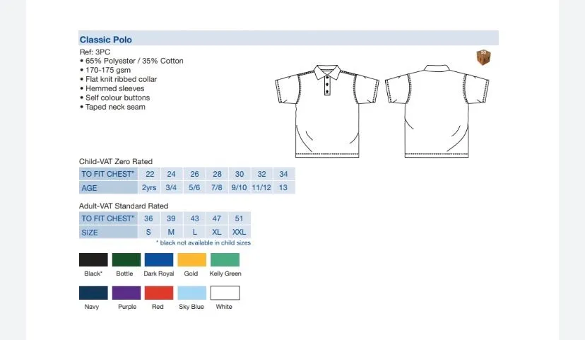 Yeadon Westfield Infant School Polo Shirt